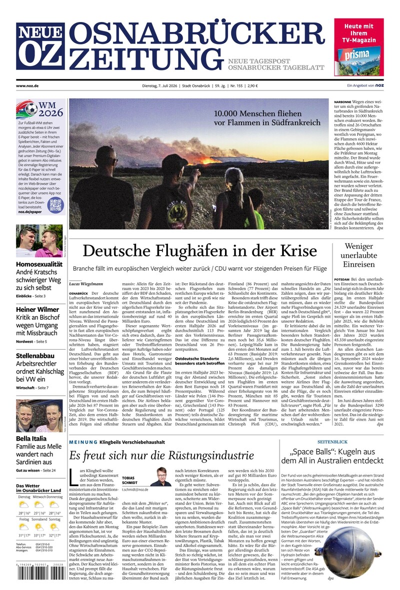 Neue Osnabrücker Zeitung - Stadt Osnabrück - 07.07.2026