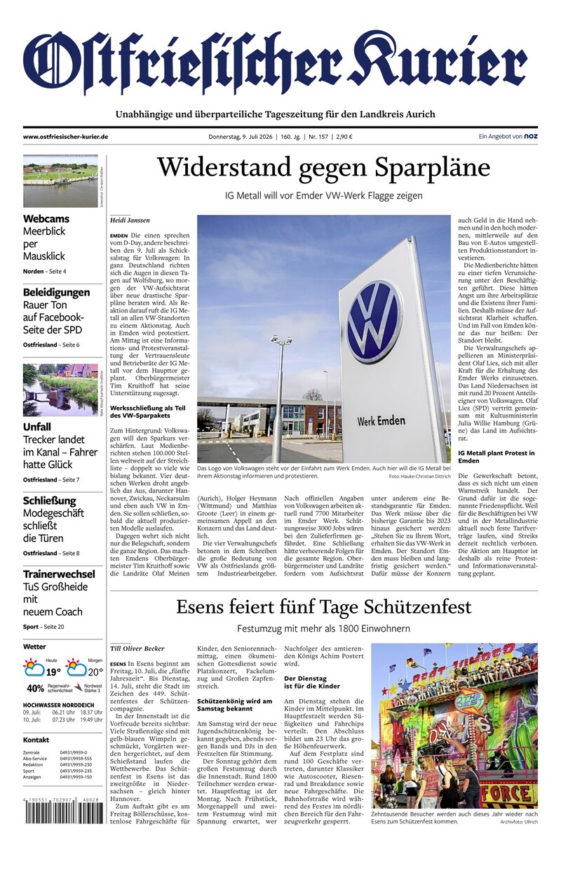 Ostfriesischer Kurier - 09.07.2026