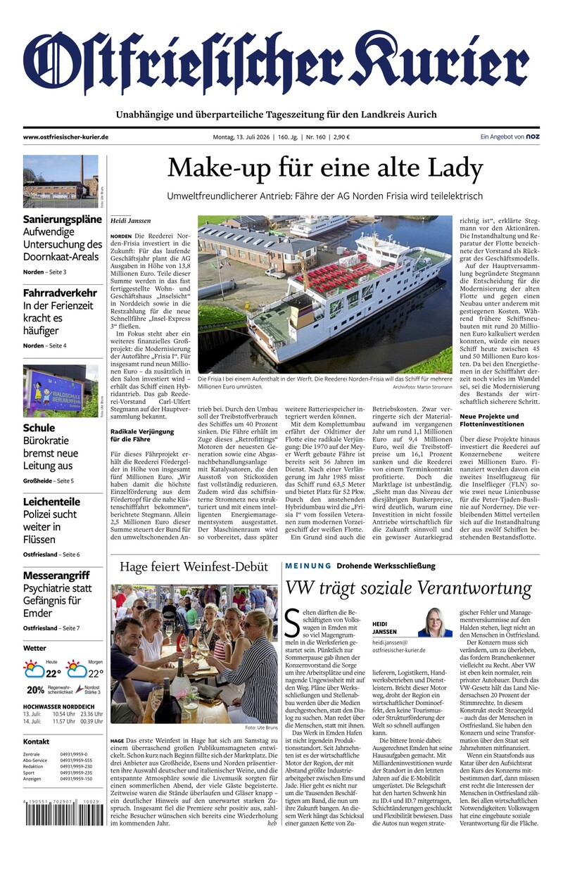 Ostfriesischer Kurier - 13.07.2026