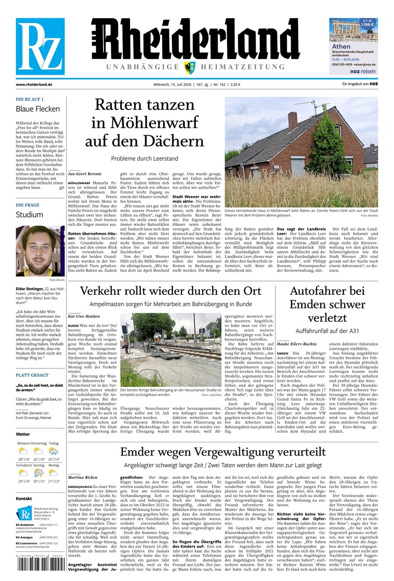 Rheiderland Zeitung - 15.07.2026
