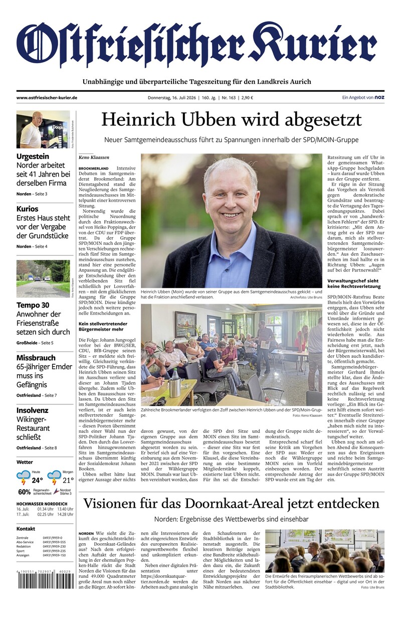 Ostfriesischer Kurier - 16.07.2026