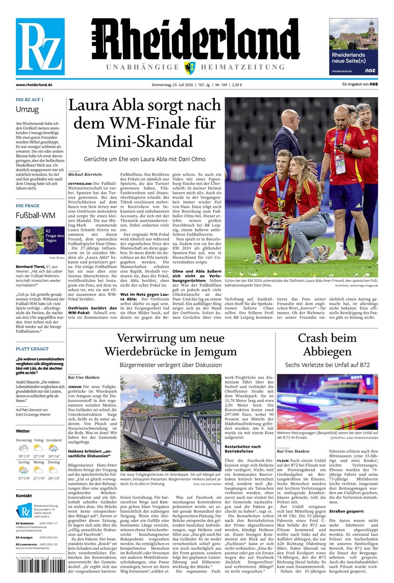 Rheiderland Zeitung - 23.07.2026