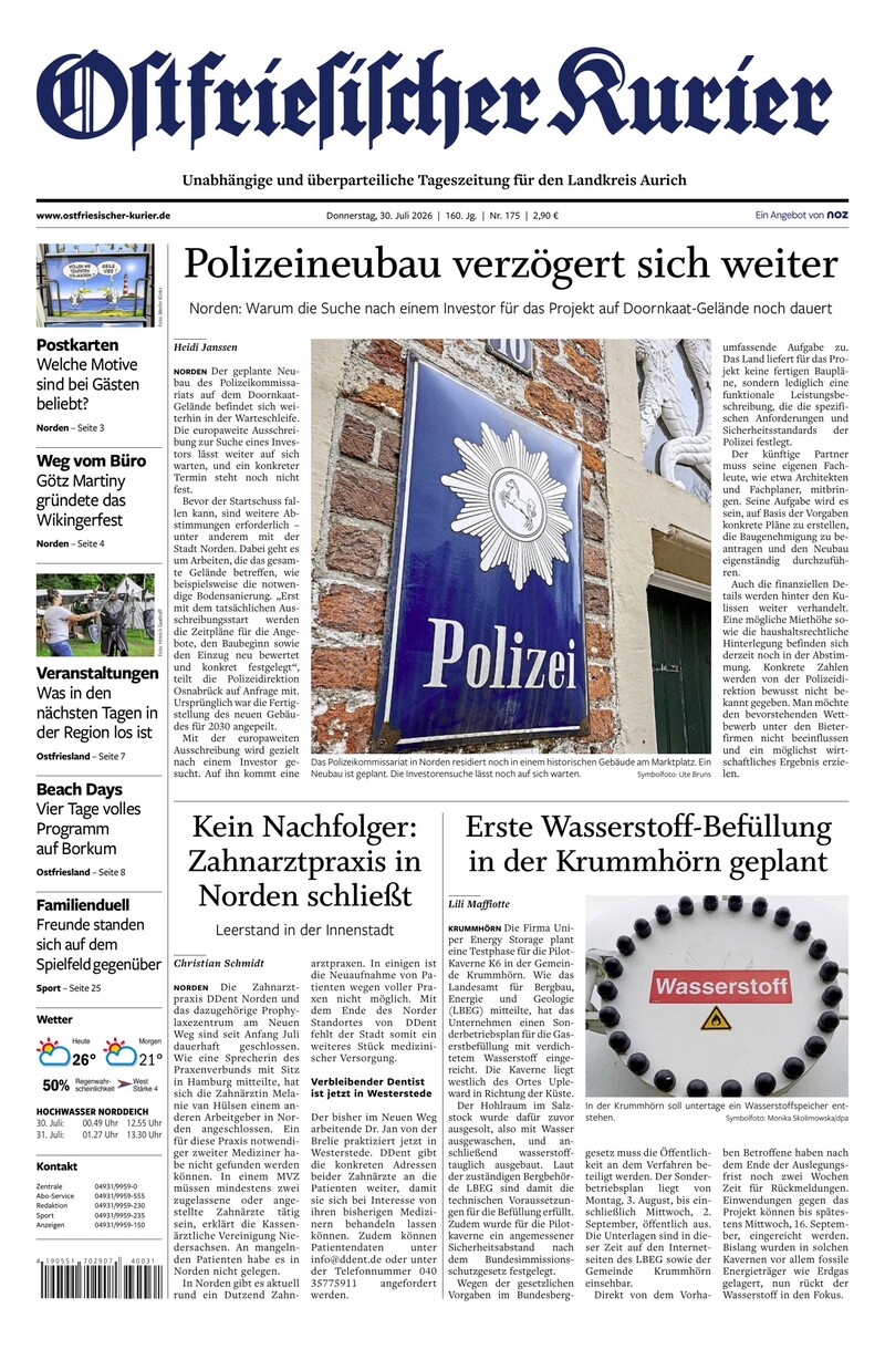Ostfriesischer Kurier - 30.07.2026
