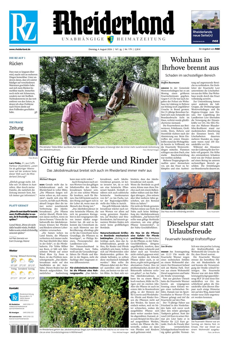 Rheiderland Zeitung - 04.08.2026