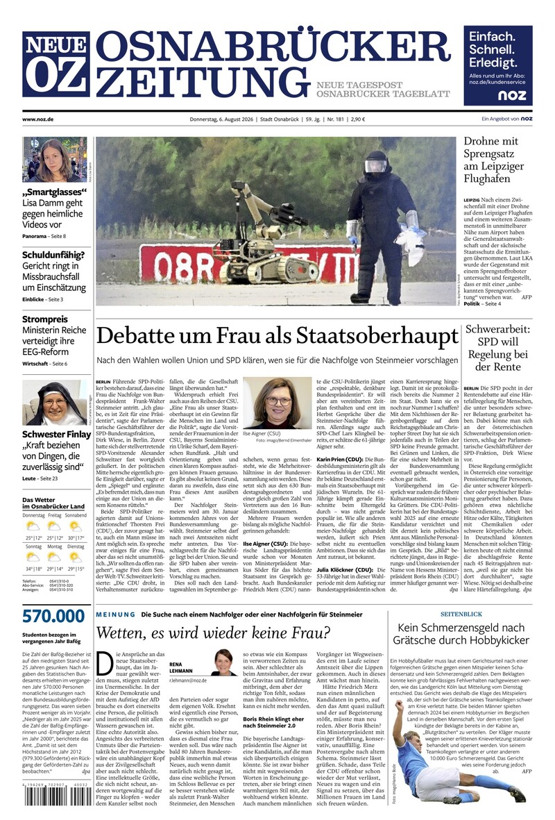 Neue Osnabrücker Zeitung - Stadt Osnabrück - 06.08.2026