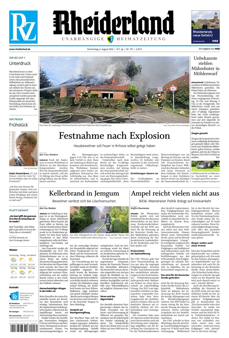 Rheiderland Zeitung - 06.08.2026