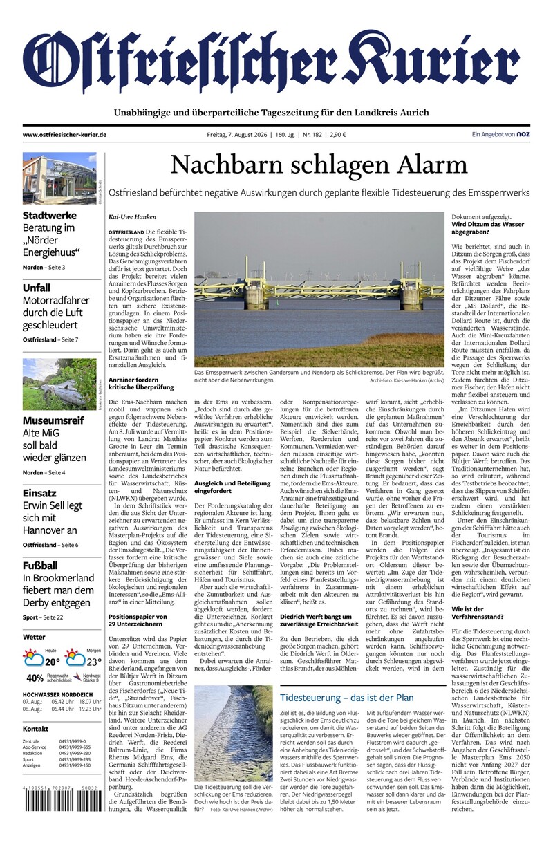 Ostfriesischer Kurier - 07.08.2026
