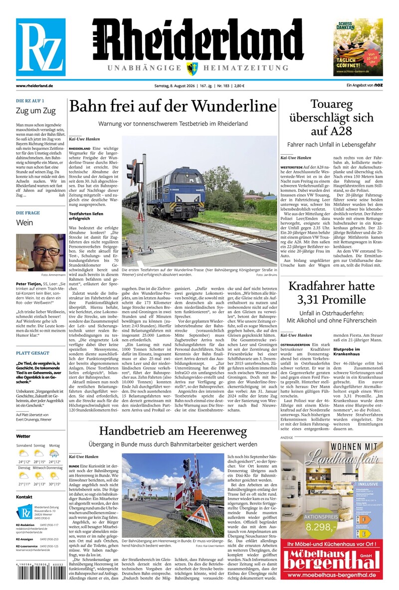 Rheiderland Zeitung - 08.08.2026