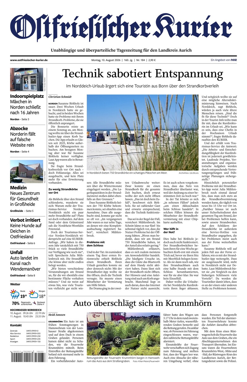 Ostfriesischer Kurier - 10.08.2026