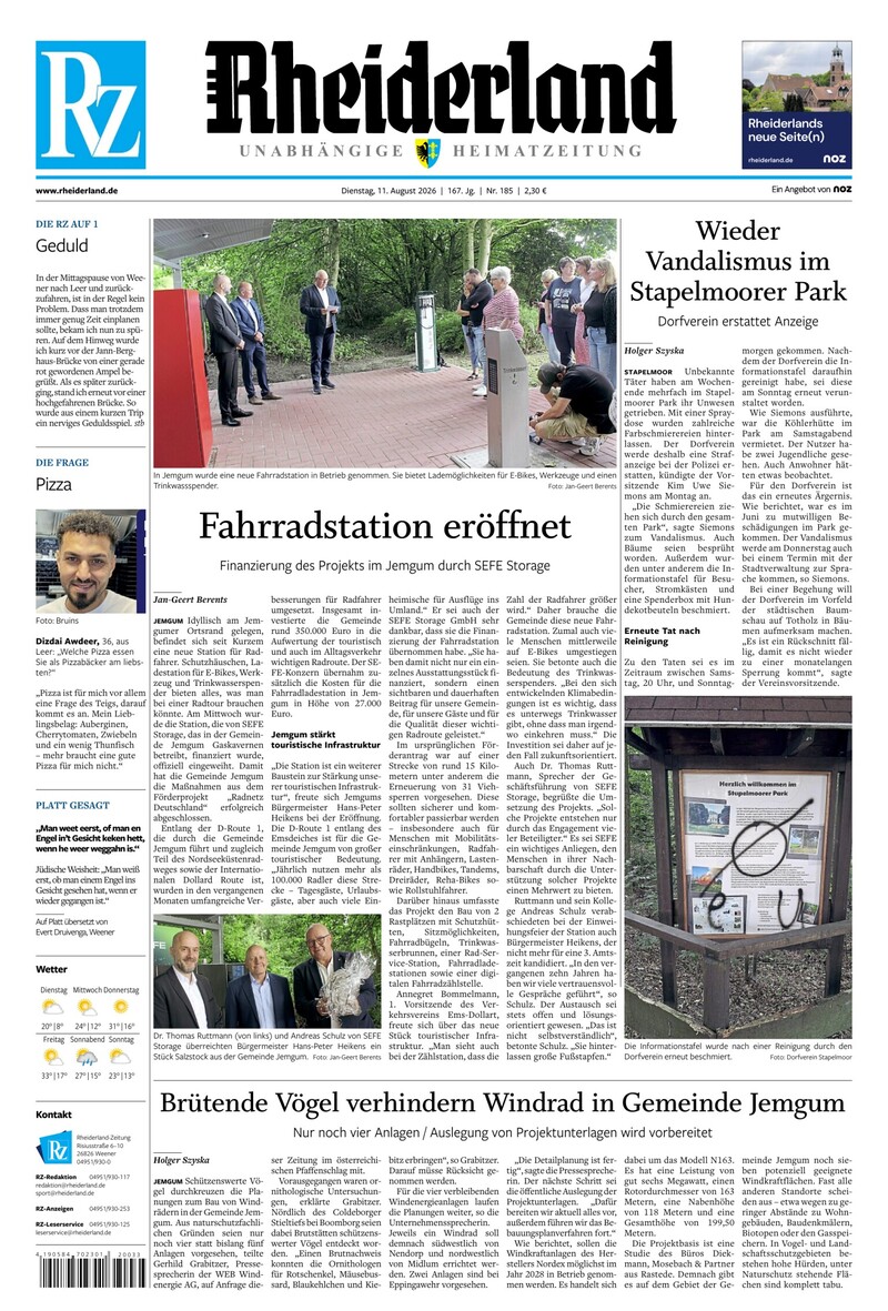 Rheiderland Zeitung - 11.08.2026
