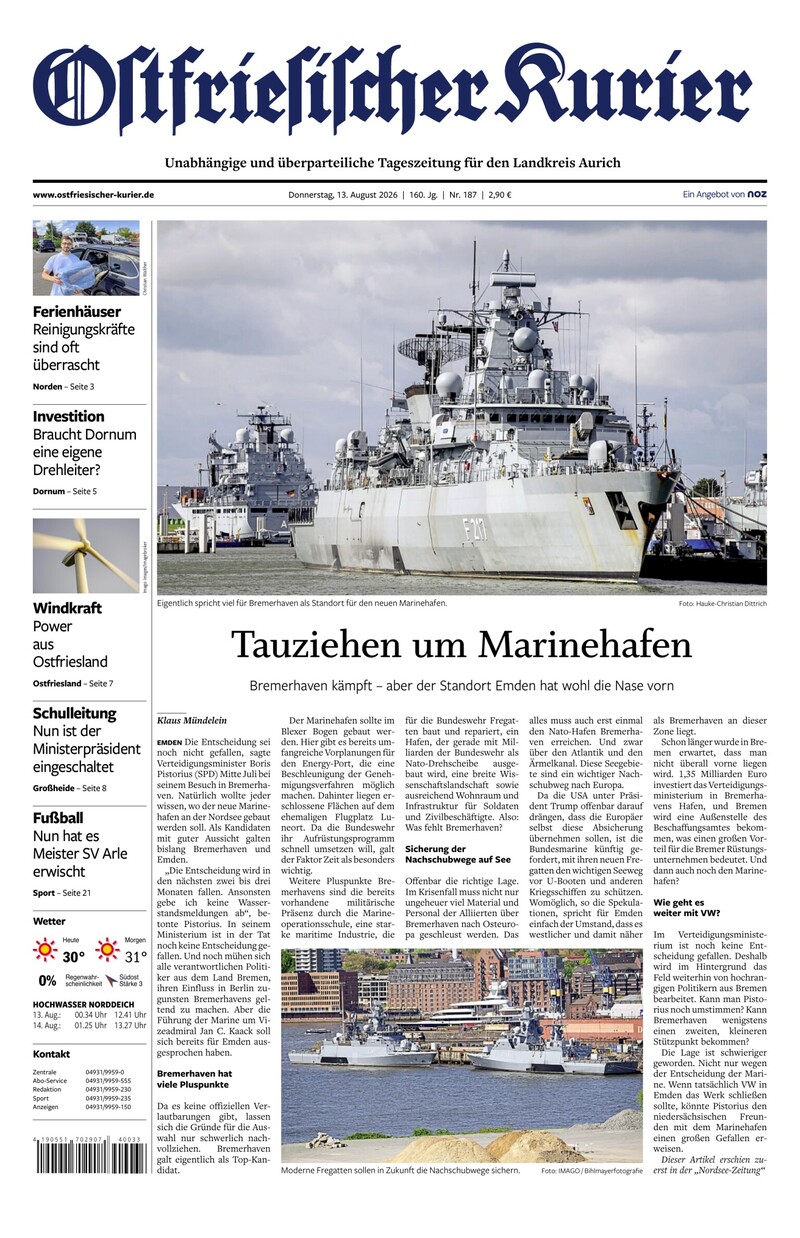 Ostfriesischer Kurier - 13.08.2026