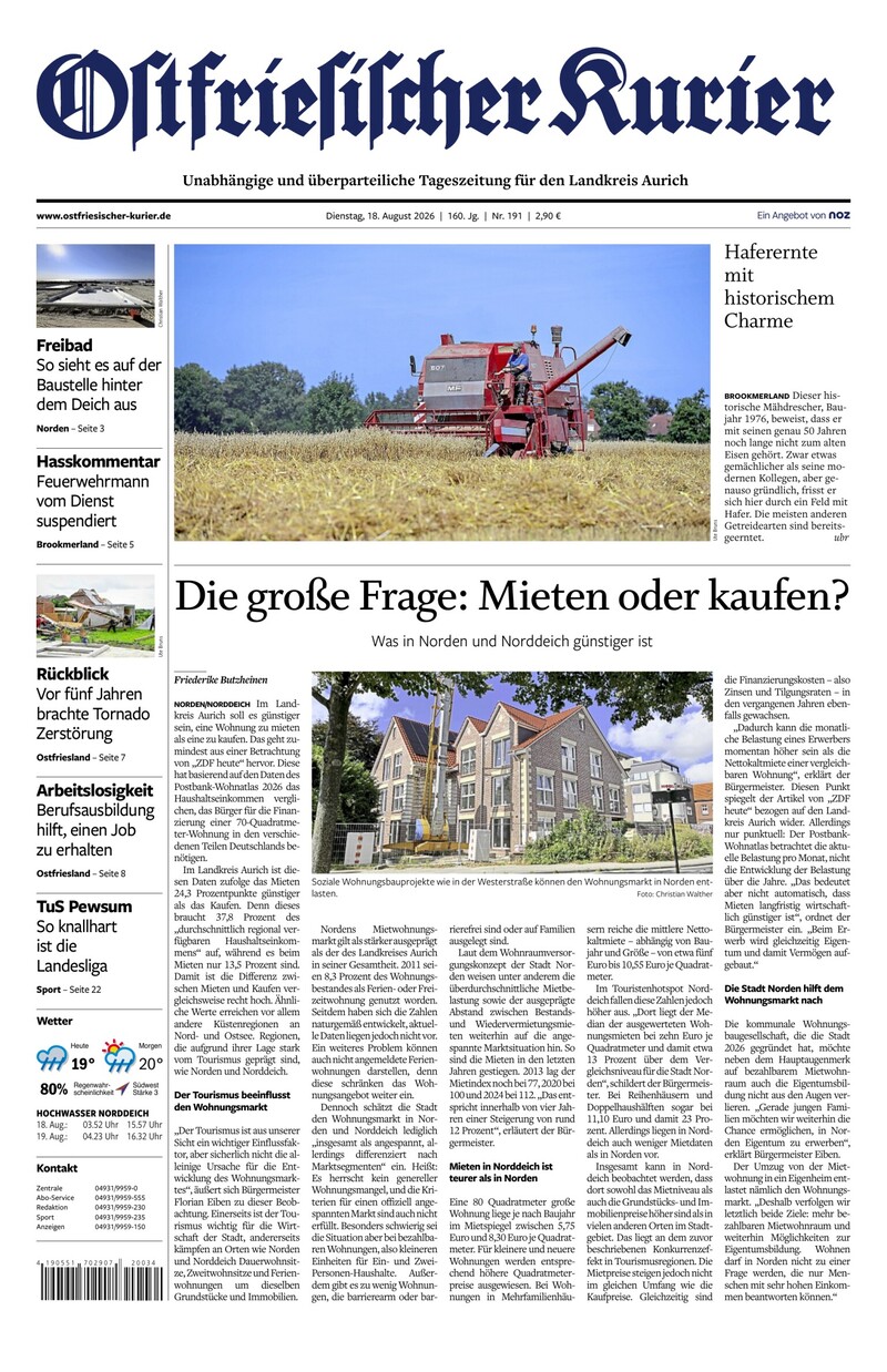 Ostfriesischer Kurier - 18.08.2026