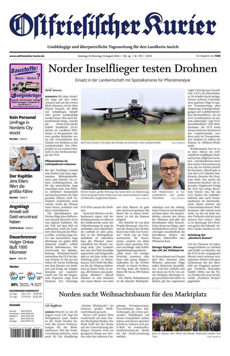 Ostfriesischer Kurier - 22.08.2026