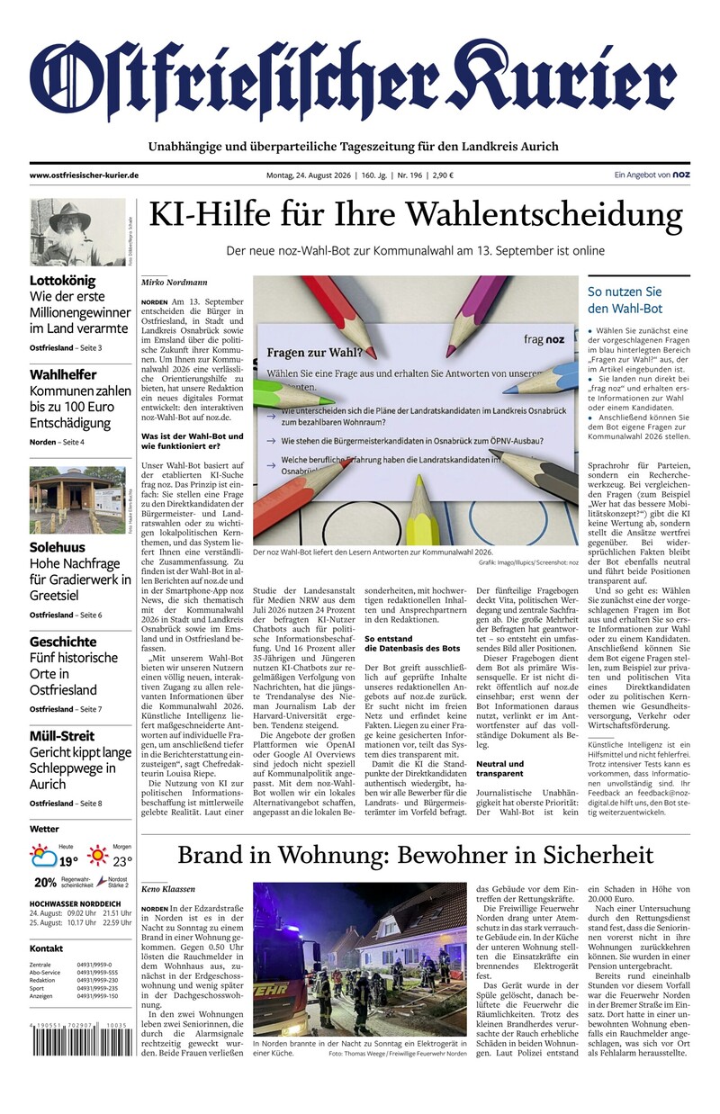 Ostfriesischer Kurier - 24.08.2026