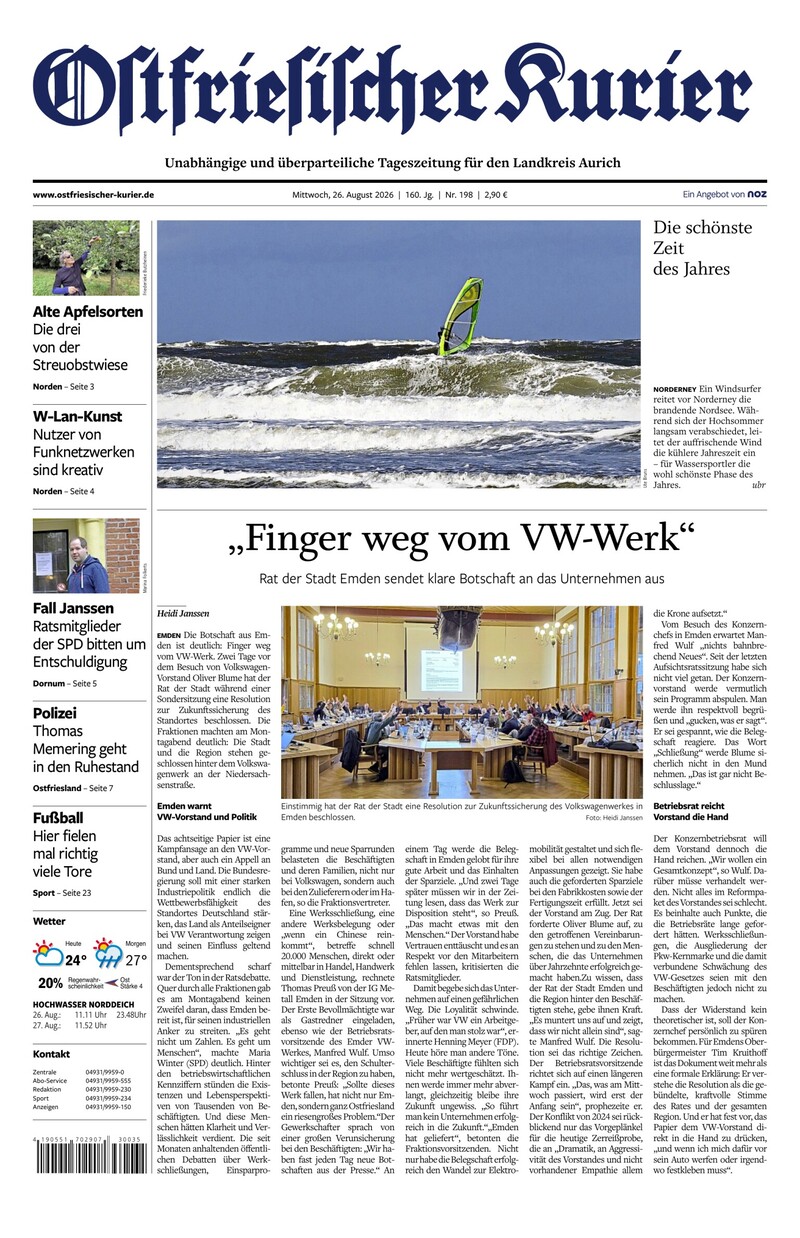 Ostfriesischer Kurier - 26.08.2026