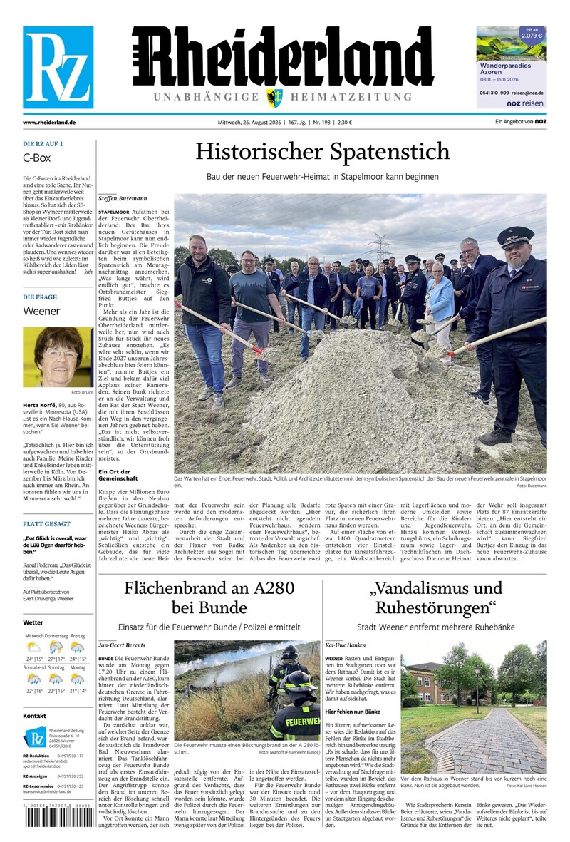 Rheiderland Zeitung - 26.08.2026