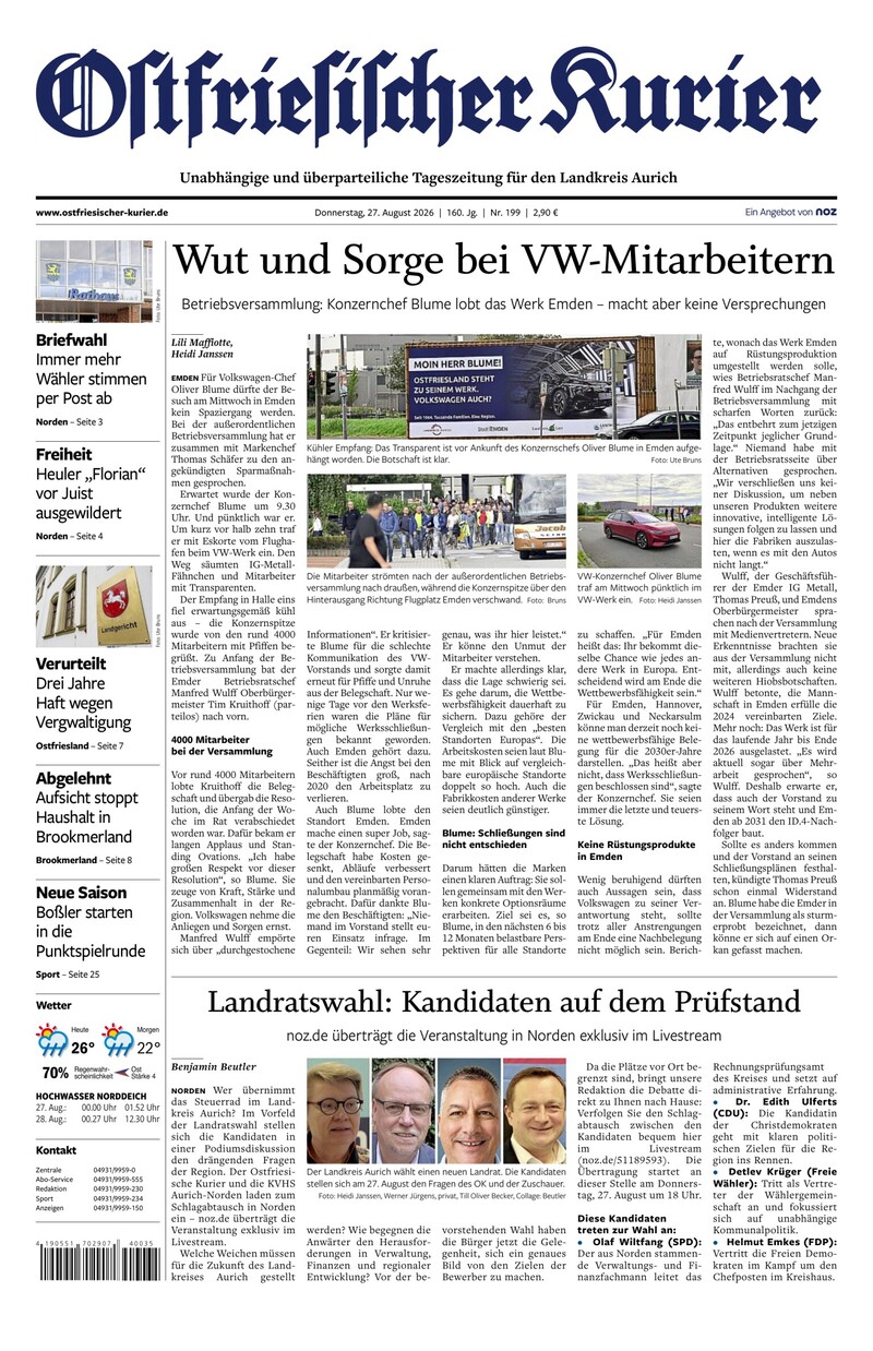 Ostfriesischer Kurier - 27.08.2026