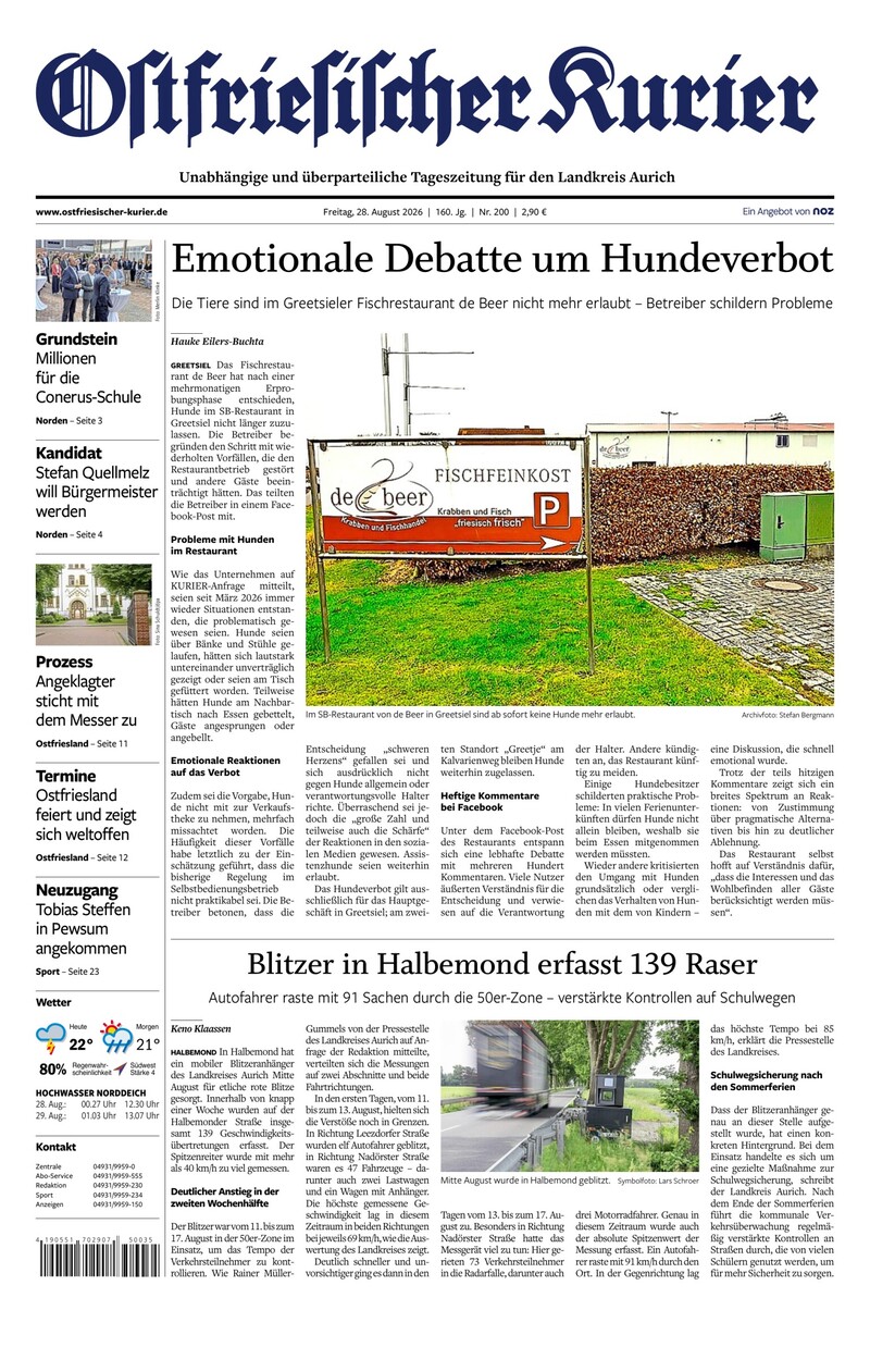 Ostfriesischer Kurier - 28.08.2026