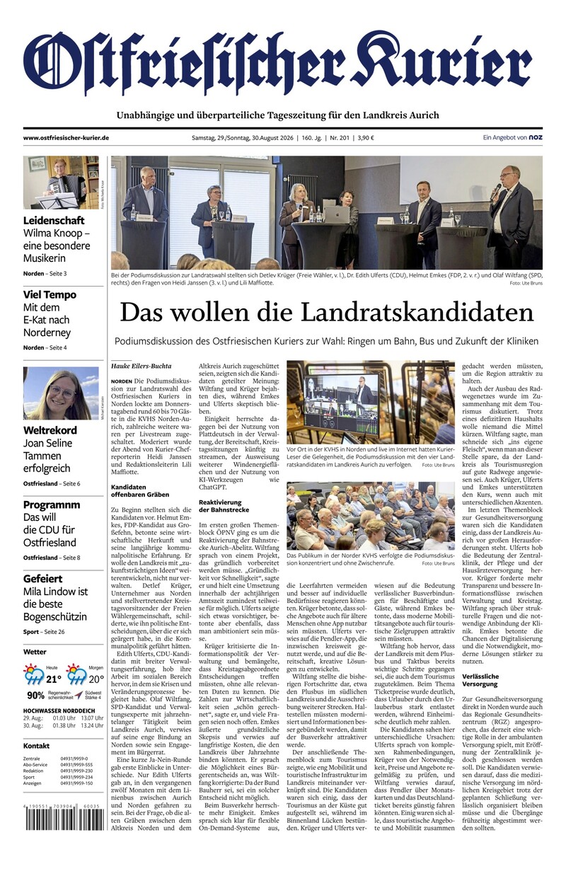 Ostfriesischer Kurier - 29.08.2026