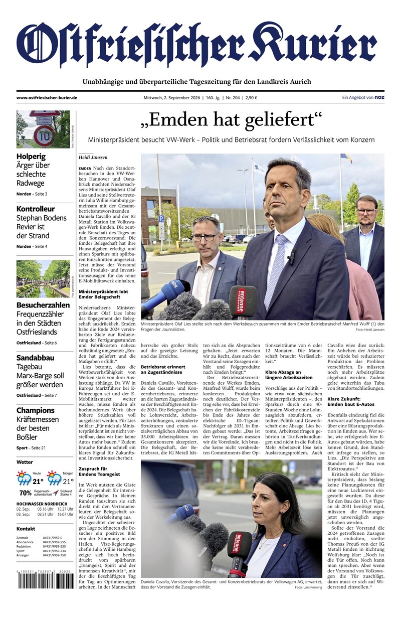 Ostfriesischer Kurier - 02.09.2026