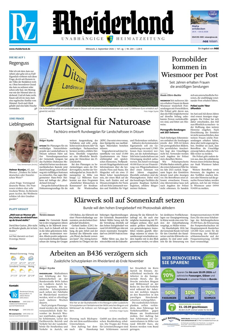 Rheiderland Zeitung - 02.09.2026