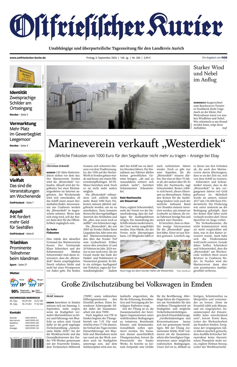 Ostfriesischer Kurier - 04.09.2026