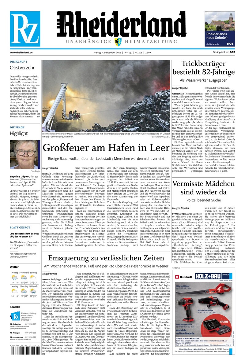 Rheiderland Zeitung - 04.09.2026