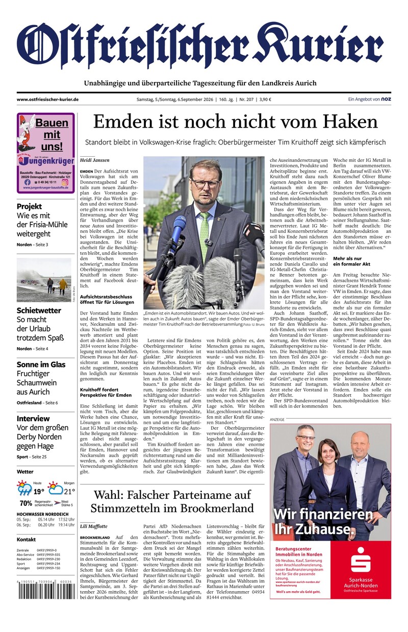 Ostfriesischer Kurier - 05.09.2026