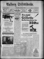 Avisforside fra 22. juni 1926