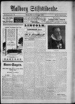 Avisforside fra 16. august 1926