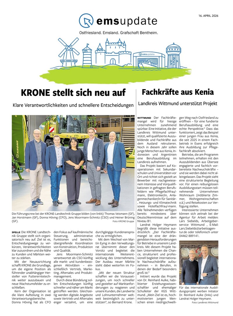 Ems-Update - 16.04.2026 Cover