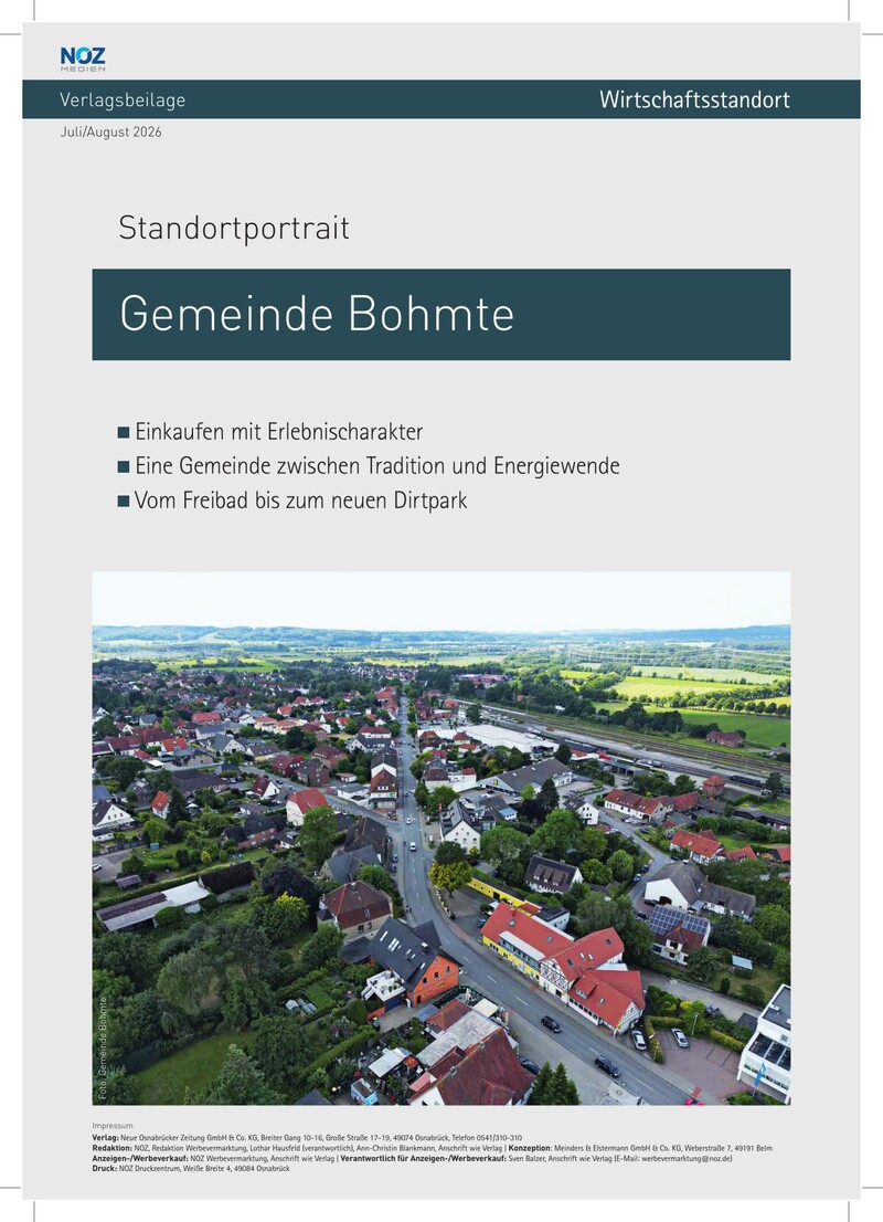 Standortportrait Gemeinde Bohmte Cover