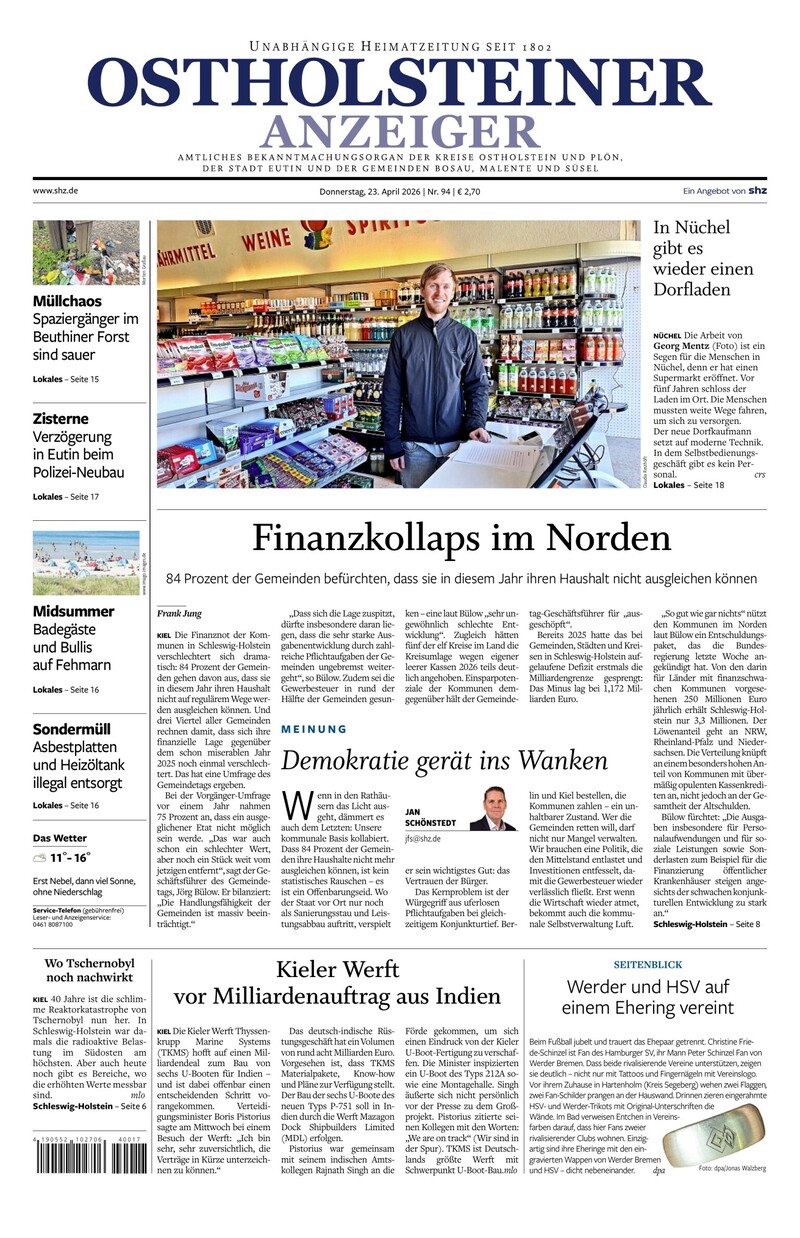 Ostholsteiner Anzeiger - 23.04.2026