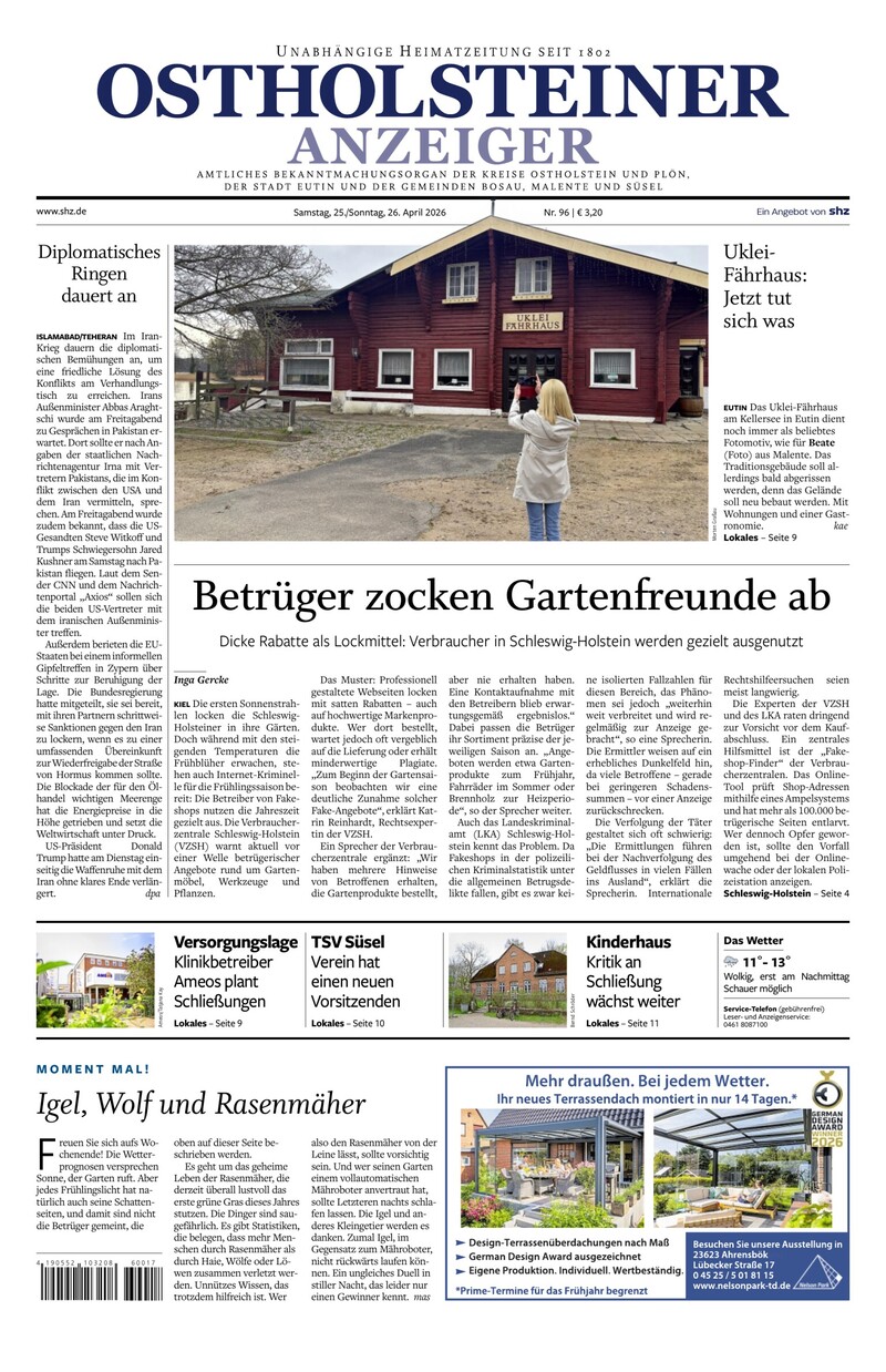 Ostholsteiner Anzeiger - 25.04.2026