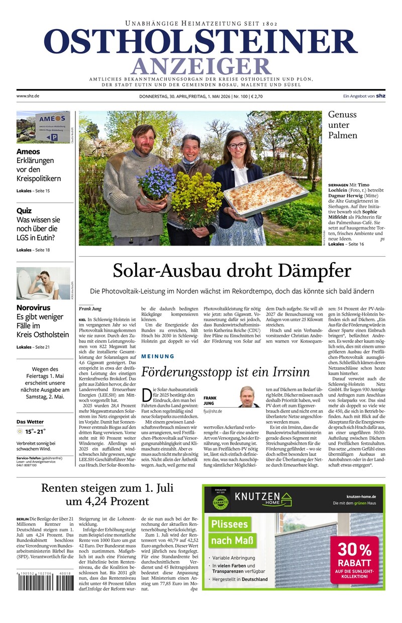 Ostholsteiner Anzeiger - 30.04.2026