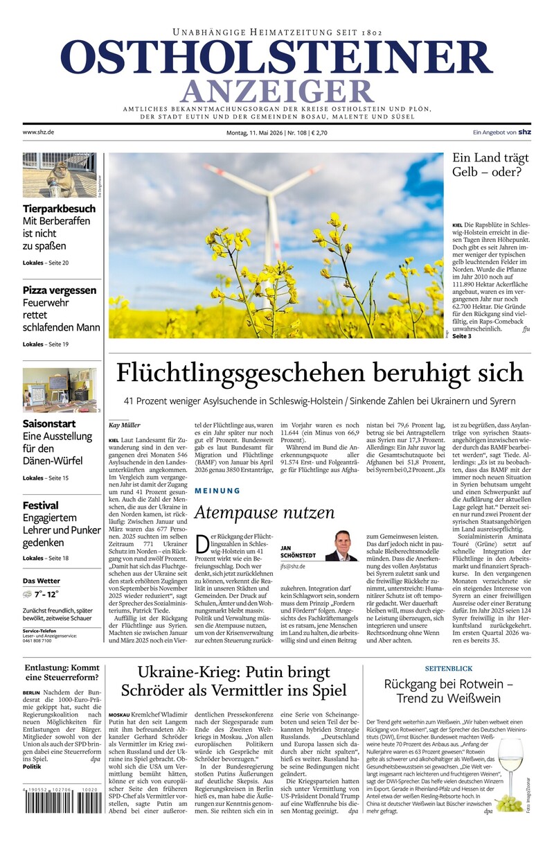 Ostholsteiner Anzeiger - 11.05.2026
