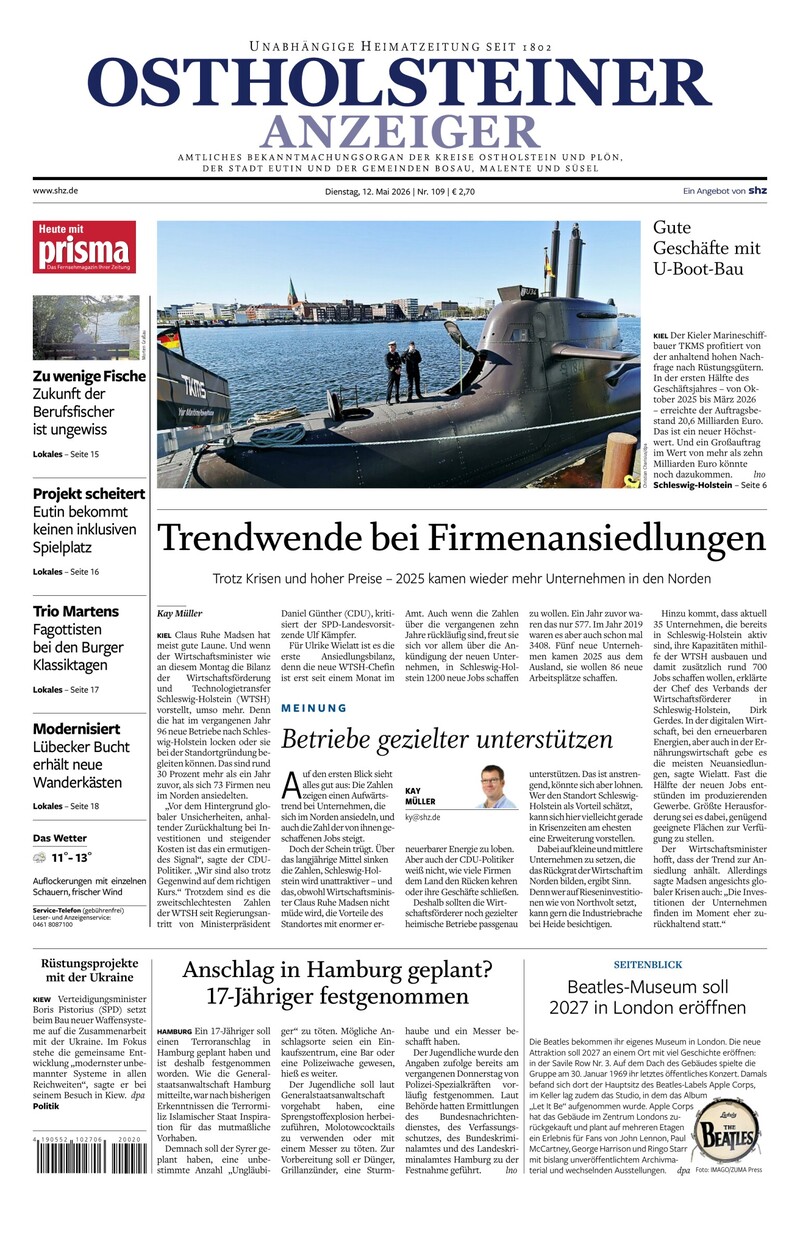 Ostholsteiner Anzeiger - 12.05.2026