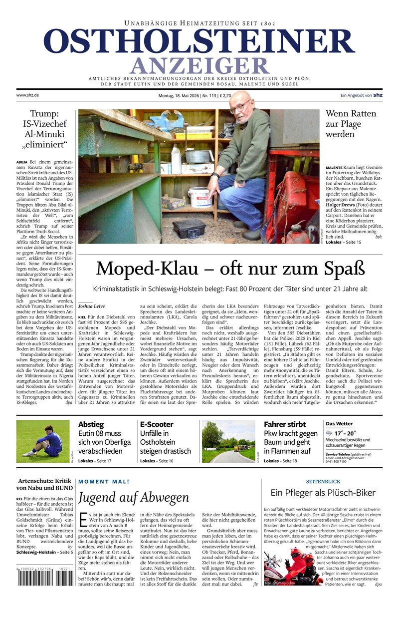 Ostholsteiner Anzeiger - 18.05.2026