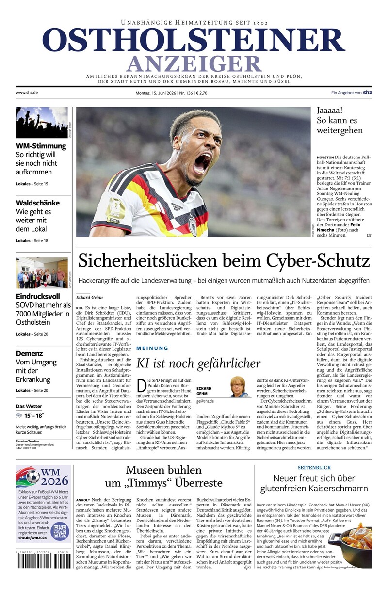Ostholsteiner Anzeiger - 15.06.2026