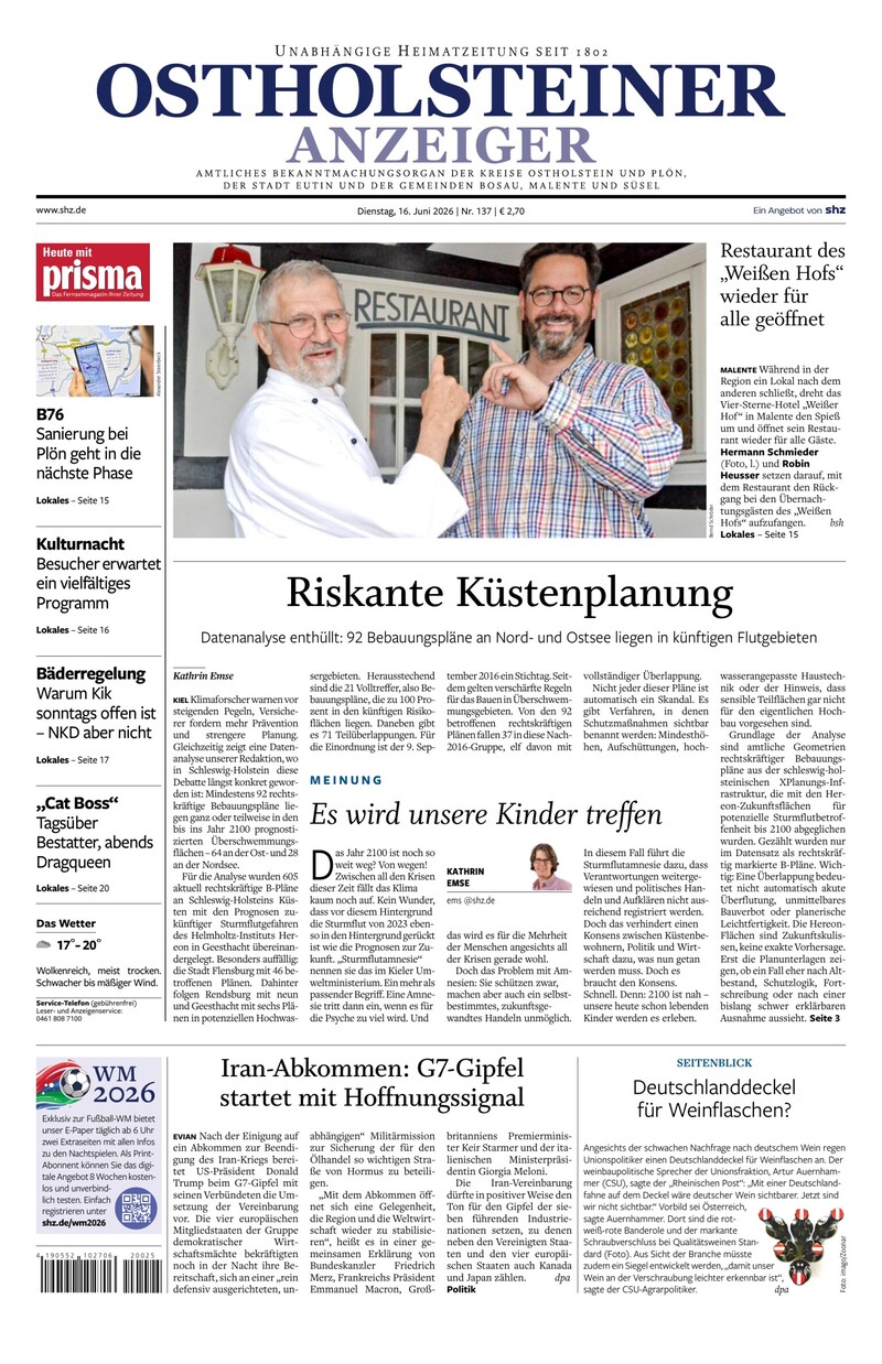 Ostholsteiner Anzeiger - 16.06.2026