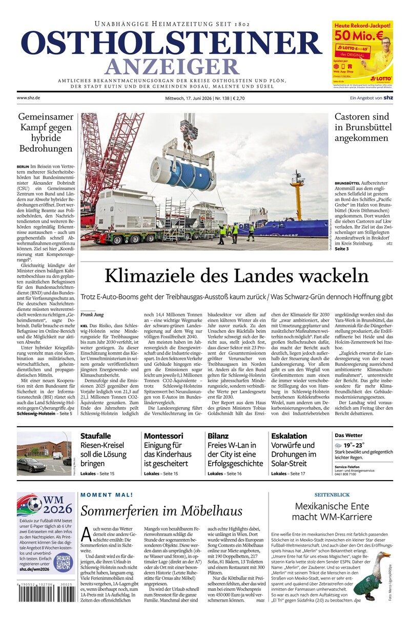 Ostholsteiner Anzeiger - 17.06.2026