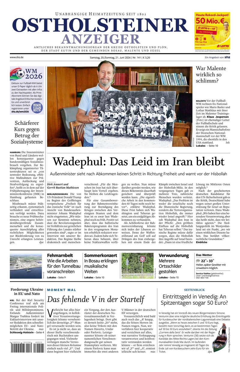 Ostholsteiner Anzeiger - 20.06.2026