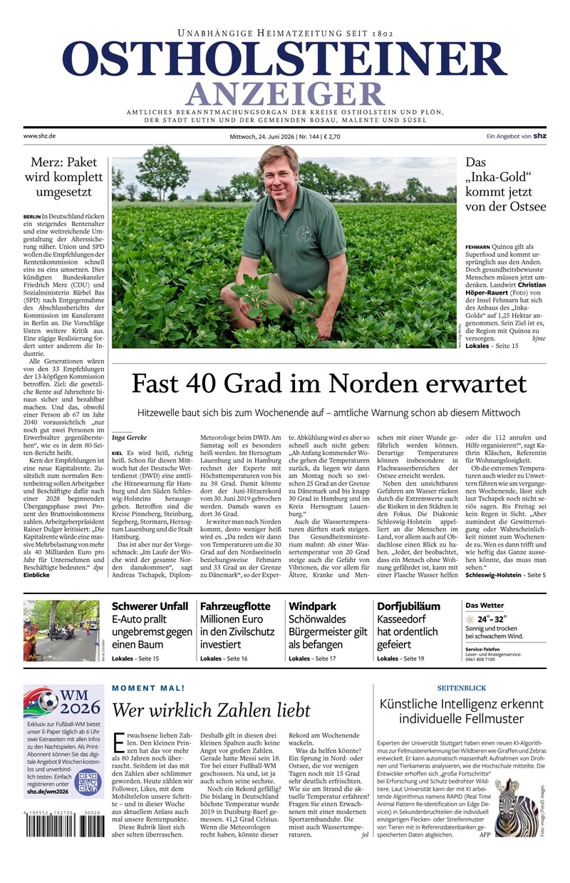 Ostholsteiner Anzeiger - 24.06.2026