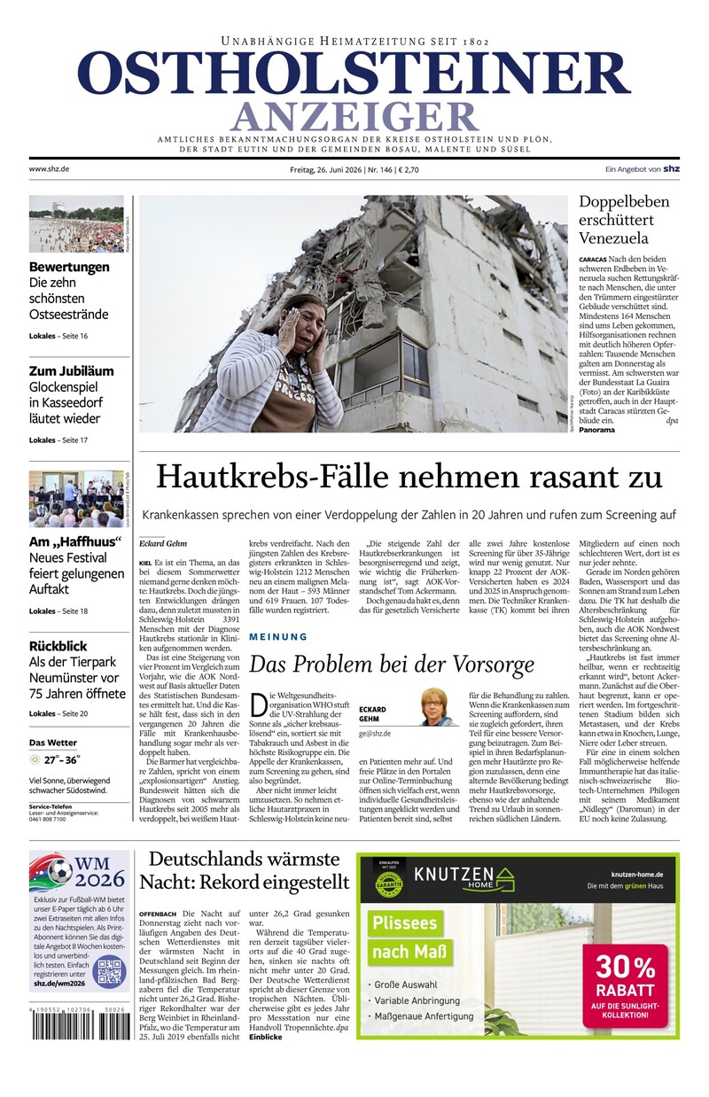 Ostholsteiner Anzeiger - 26.06.2026