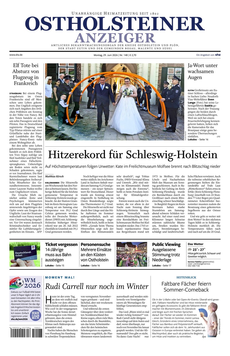 Ostholsteiner Anzeiger - 29.06.2026