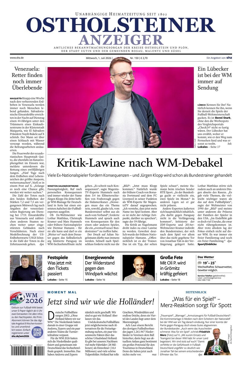 Ostholsteiner Anzeiger - 01.07.2026