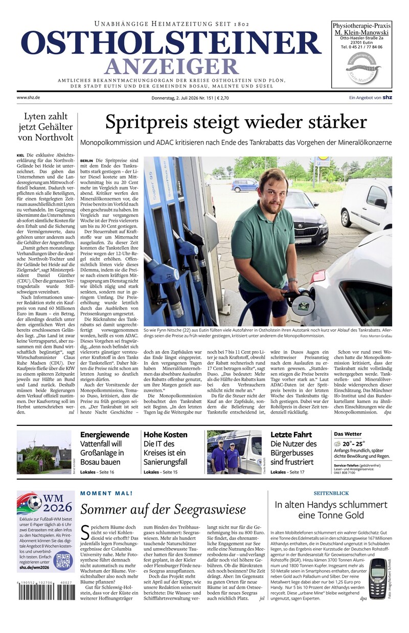 Ostholsteiner Anzeiger - 02.07.2026