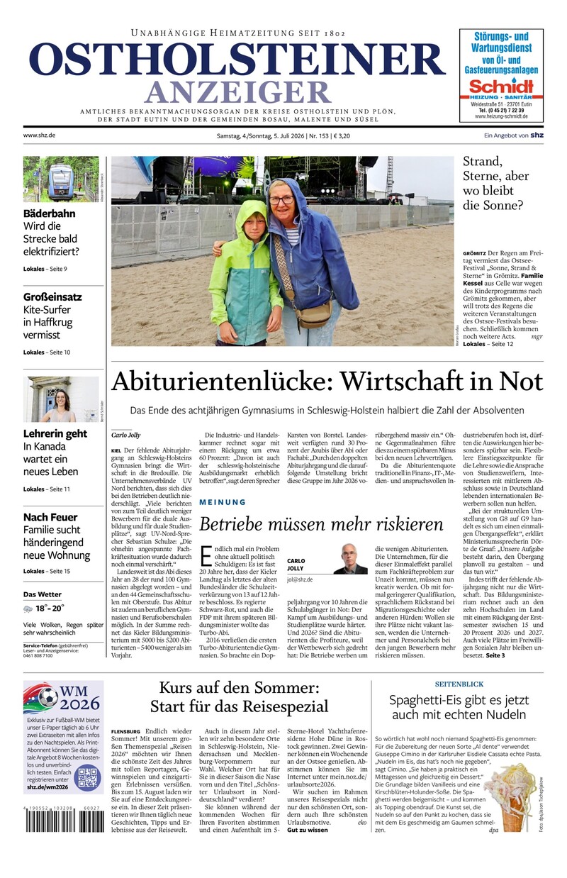 Ostholsteiner Anzeiger - 04.07.2026