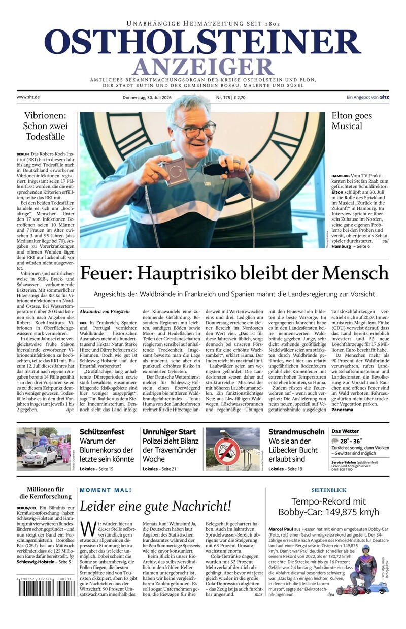 Ostholsteiner Anzeiger - 30.07.2026