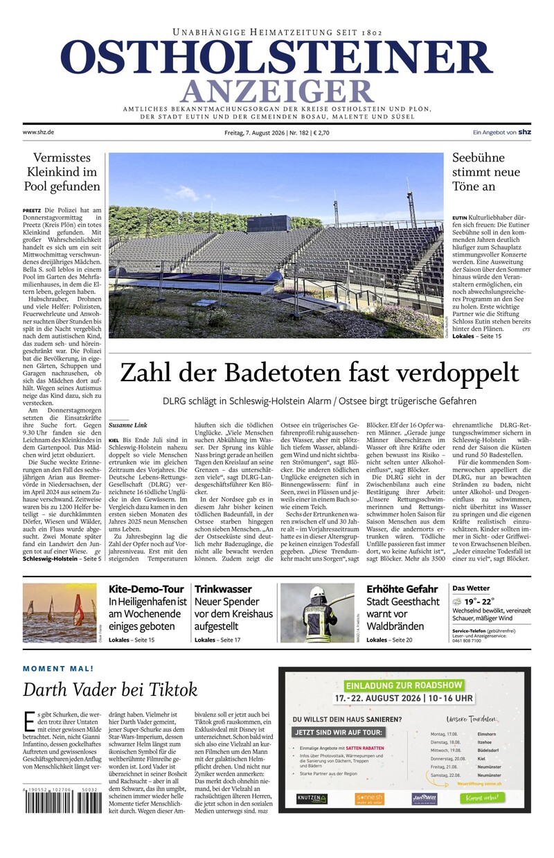 Ostholsteiner Anzeiger - 07.08.2026